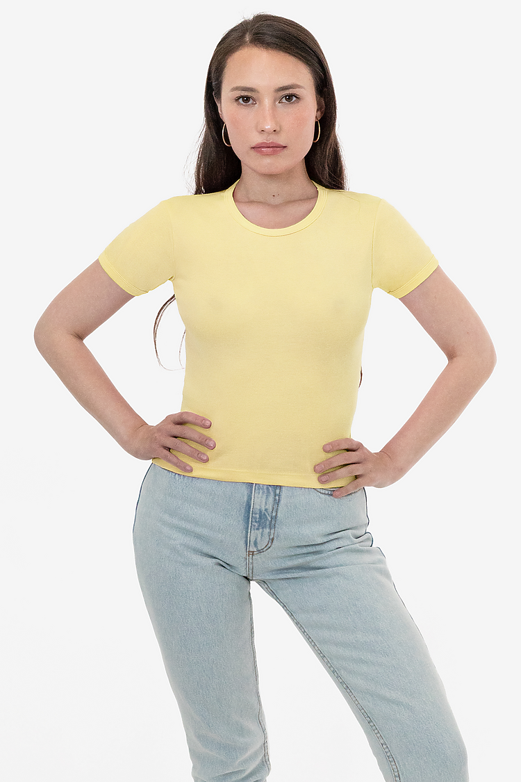 WHOLESALE 43005 ORIGINAL BABY RIB TEE LOS ANGELES APPAREL