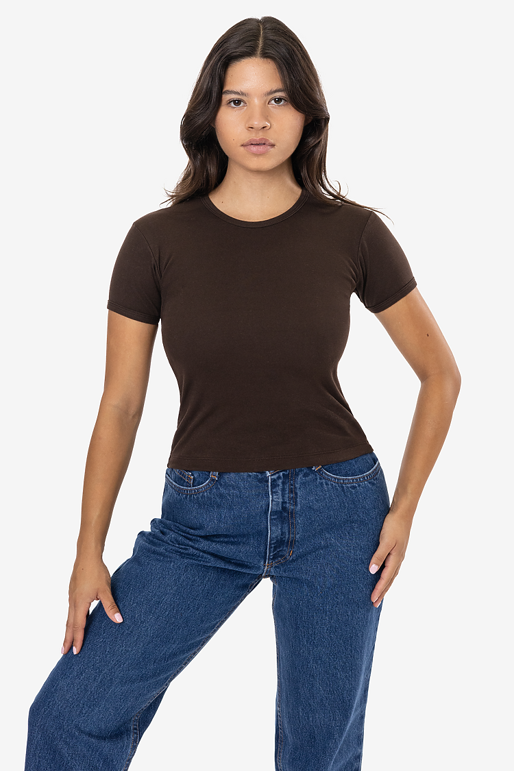 WHOLESALE 43005 ORIGINAL BABY RIB TEE LOS ANGELES APPAREL