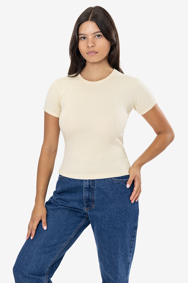 WHOLESALE 43005 ORIGINAL BABY RIB TEE LOS ANGELES APPAREL
