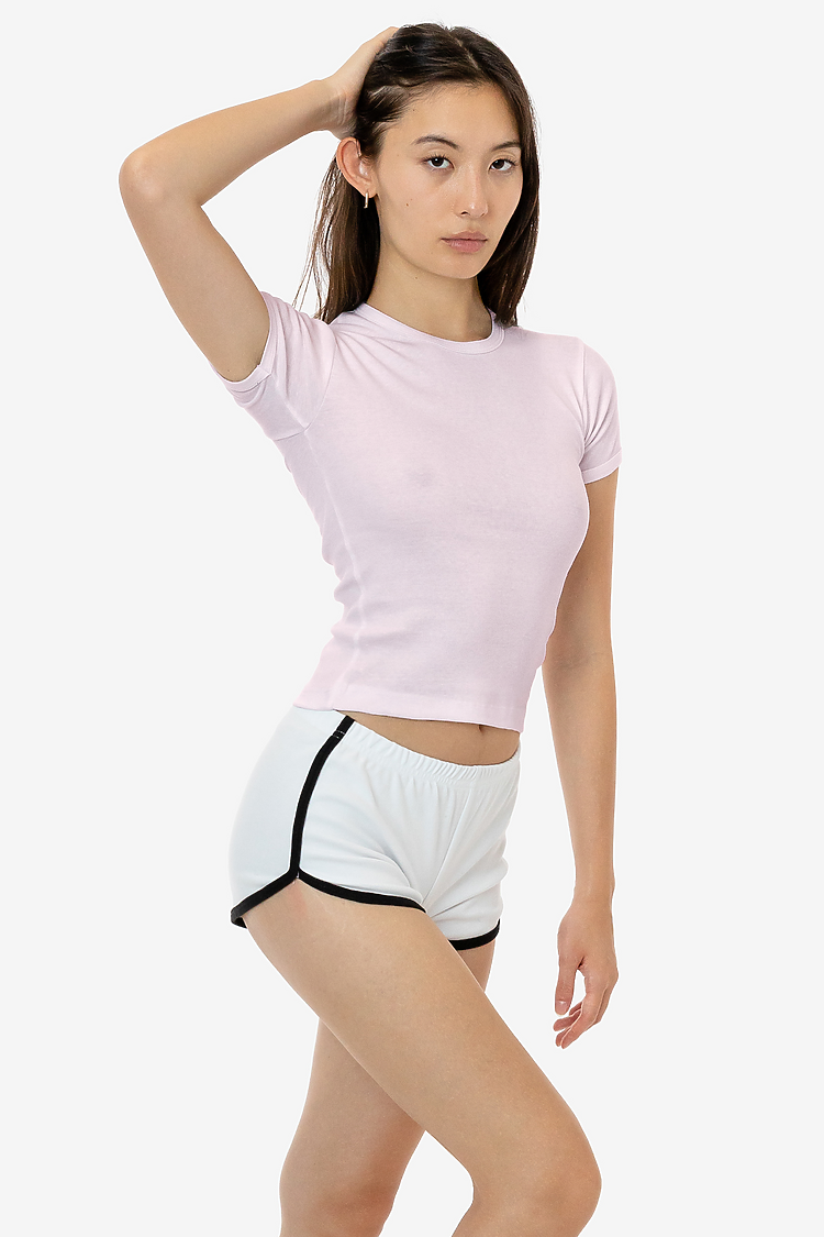 WHOLESALE 43005 ORIGINAL BABY RIB TEE LOS ANGELES APPAREL