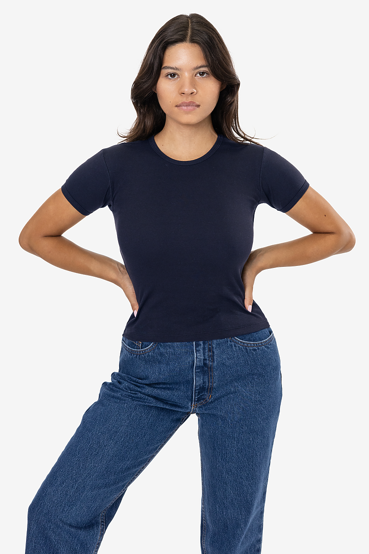 WHOLESALE 43005 ORIGINAL BABY RIB TEE LOS ANGELES APPAREL