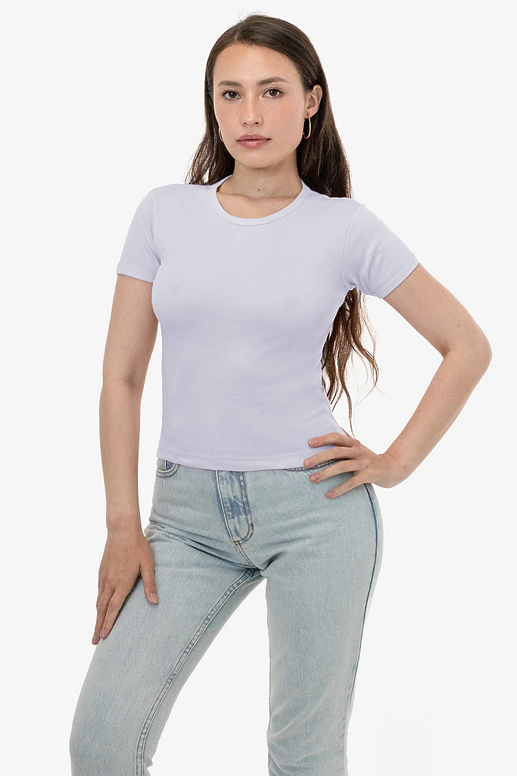 WHOLESALE 43005 ORIGINAL BABY RIB TEE LOS ANGELES APPAREL