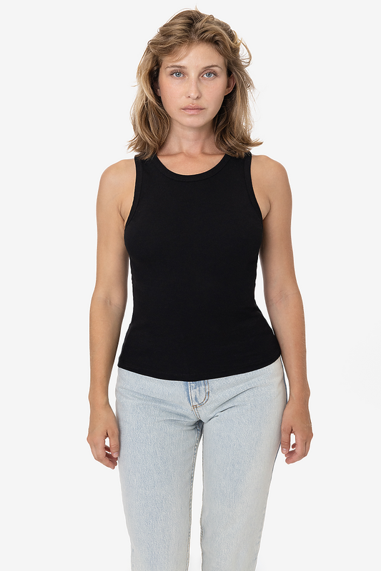 Los Angeles Apparel 4338 Baby Rib Tank Top